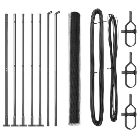 VidaXL Słupek ogrodzeniowy. Szary