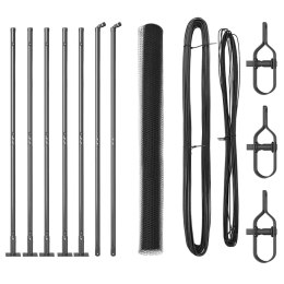 VidaXL Słupek ogrodzeniowy. Szary