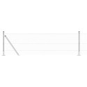 VidaXL Słupek ogrodzeniowy. srebrny
