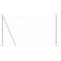 VidaXL Słupek ogrodzeniowy. srebrny