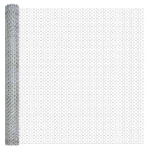 VidaXL Słupek ogrodzeniowy. srebrny