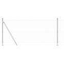 VidaXL Słupek ogrodzeniowy. srebrny