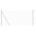 VidaXL Słupek ogrodzeniowy. srebrny