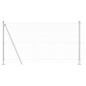VidaXL Słupek ogrodzeniowy. srebrny