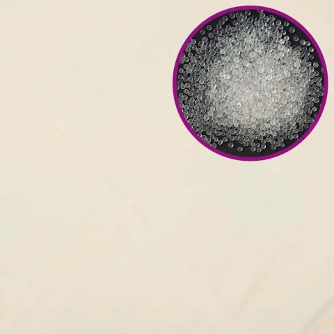 VidaXL Koc obciążeniowy, kremowy, 155x220 cm, 11 kg, tkanina