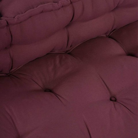 VidaXL Poduszka do sofy paletowej 2 pcs Bordowy 120 x 80 x 38 cm