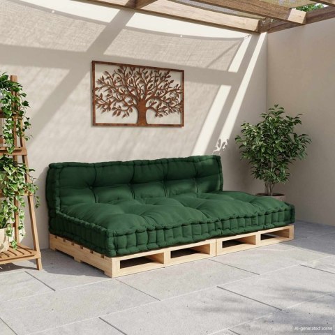 VidaXL Poduszka do sofy paletowej 2 pcs zielony 120 x 80 x 38 cm