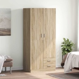 VidaXL Szafa, kolor dąb sonoma, 80x52x180 cm, materiał drewnopochodny