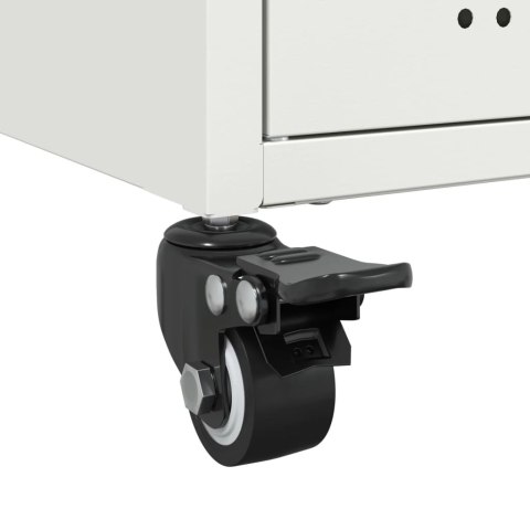 VidaXL Szafka, biała, 68x39x72 cm, stal