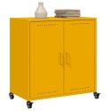 VidaXL Szafka, musztardowa, 68x39x72 cm, stalowa