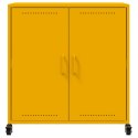 VidaXL Szafka, musztardowa, 68x39x72 cm, stalowa