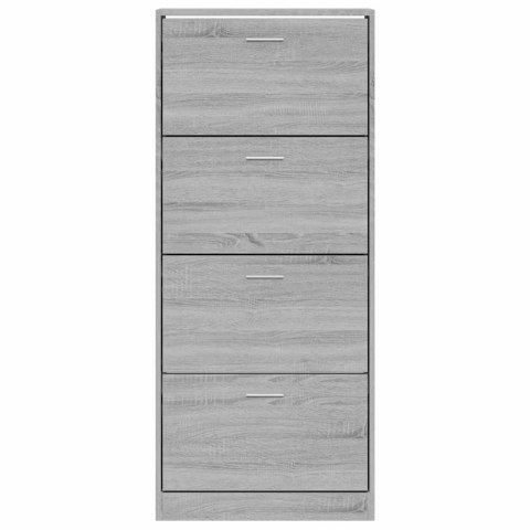 VidaXL Szafka na buty, szary dąb sonoma, 63x24x147 cm