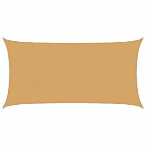 VidaXL Żagiel przeciwsłoneczny, 160 g/m², piaskowy, 2,5x4,5 m, HDPE