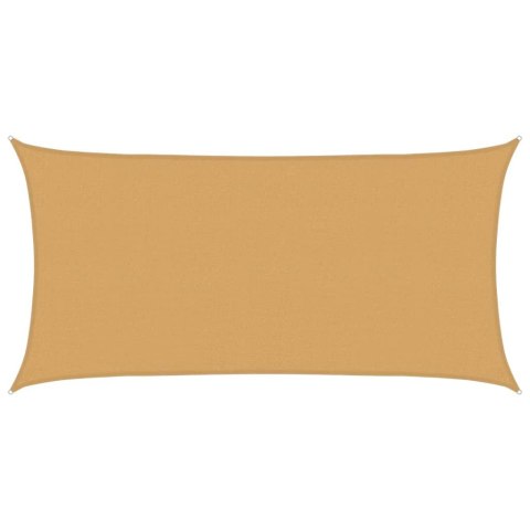 VidaXL Żagiel przeciwsłoneczny, 160 g/m², piaskowy, 2,5x5 m, HDPE