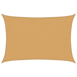 VidaXL Żagiel przeciwsłoneczny, 160 g/m², piaskowy, 3x4,5 m, HDPE