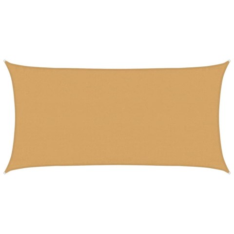 VidaXL Żagiel przeciwsłoneczny, 160 g/m², piaskowy, 3x6 m, HDPE
