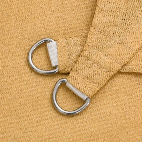 VidaXL Żagiel przeciwsłoneczny, 160 g/m², piaskowy, 4x4 m, HDPE