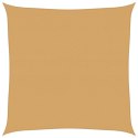 VidaXL Żagiel przeciwsłoneczny, 160 g/m², piaskowy, 7x7 m, HDPE
