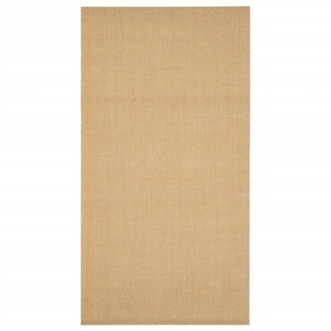 VidaXL Dywanik, naturalny sizal, 80x150 cm, czarny