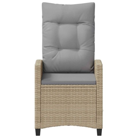 VidaXL Krzesło Ogrodowe 2 pcs Beżowy i jasnoszary 56 x 60 x 112 cm