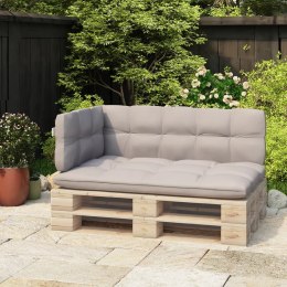VidaXL Oparcie do sofy z palet, białe, 110 cm, żelazo