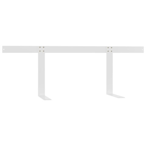 VidaXL Oparcie do sofy z palet, białe, 110 cm, żelazo