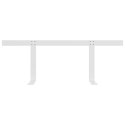 VidaXL Oparcie do sofy z palet, białe, 110 cm, żelazo