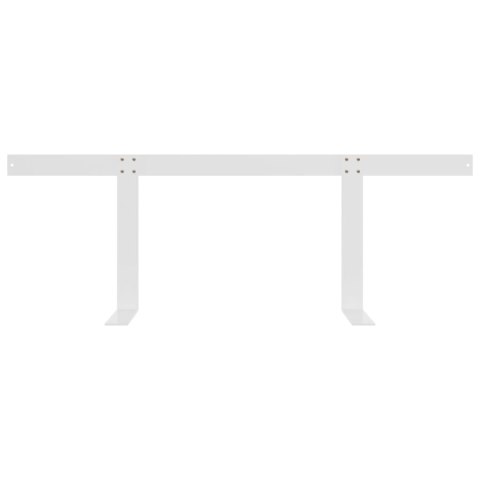 VidaXL Oparcie do sofy z palet, białe, 110 cm, żelazo