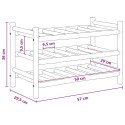 VidaXL Regał na wino Naturalny 57 x 29,5 x 36 cm Bambus
