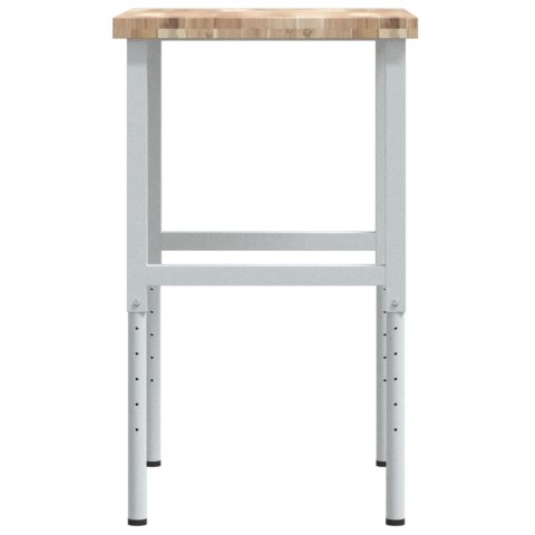 VidaXL Stolik roboczy, 80x60x(73-99,5)cm, prostokątny, drewno akacjowe
