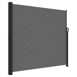 ZWIJANA MARKIZA OGRODOWA BOCZNA NA TARAS ANTRACYTOWA 180X600CM