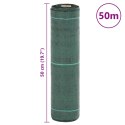 VidaXL Membrana przeciw chwastom zielona 0,5x50 m PP