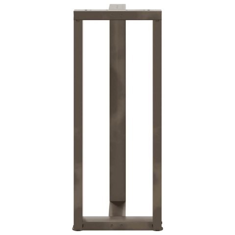 VidaXL Nogi do stołu barowego w kształcie litery T 2 szt. Czarne 40x35x(100-101) cm Stal