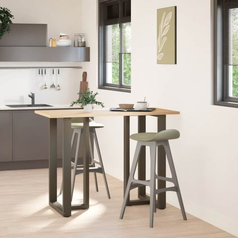 VidaXL Nogi do stołu barowego w kształcie litery T 2 szt. Czarne 60x35x(100-101) cm Stal