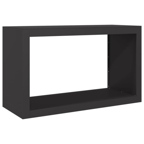 STOJAK NA DREWNO OPAŁOWE CZARNY 100X40X60CM STALOWY