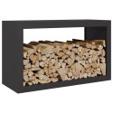 STOJAK NA DREWNO OPAŁOWE CZARNY 100X40X60CM STALOWY