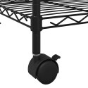 3-POZIOMOWY REGAŁ NA KÓŁKACH 60X35X81CM CZARNY 150KG