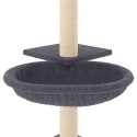 VidaXL Drapak dla kota z sizalowymi słupkami, ciemnoszary, 72 cm