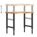 VidaXL Stolik roboczy, 80x60x(73-99,5)cm, prostokątny, drewno akacjowe