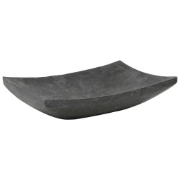 VidaXL Umywalka, 50 x 35 x 12 cm, marmurowa, czarna
