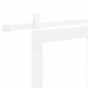 VidaXL Drzwi przesuwne Biały 83 x 211 cm Lite drewno sosnowe i szkło