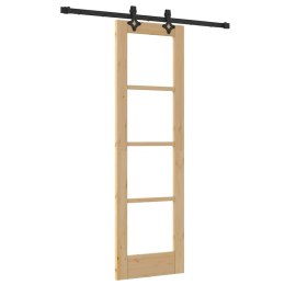 VidaXL Drzwi przesuwne Naturalny 61 x 198,5 cm