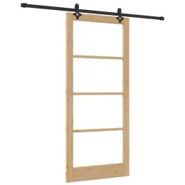 VidaXL Drzwi przesuwne Naturalny 93 x 211 cm