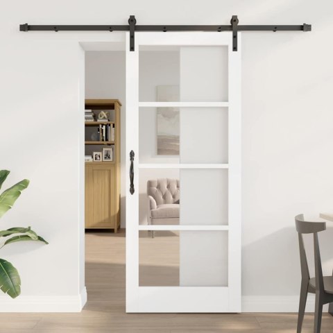 VidaXL Drzwi przesuwne ORKDAL Biały 83 x 202 cm