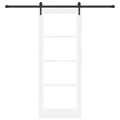 VidaXL Drzwi przesuwne ORKDAL Biały 83 x 211 cm