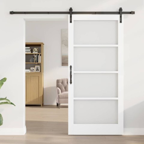 VidaXL Drzwi przesuwne ORKDAL Biały 93 x 202 cm