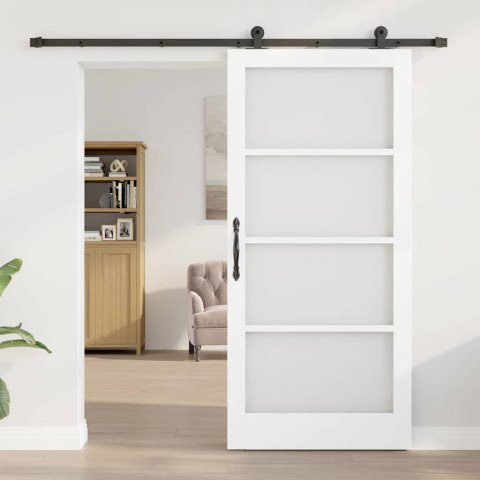 VidaXL Drzwi przesuwne ORKDAL Biały 93 x 202 cm