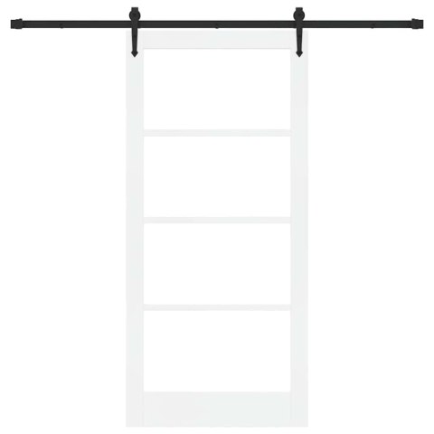 VidaXL Drzwi przesuwne ORKDAL Biały 93 x 202 cm