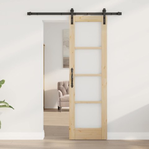 VidaXL Drzwi przesuwne ORKDAL Naturalny 61 x 198,5 cm