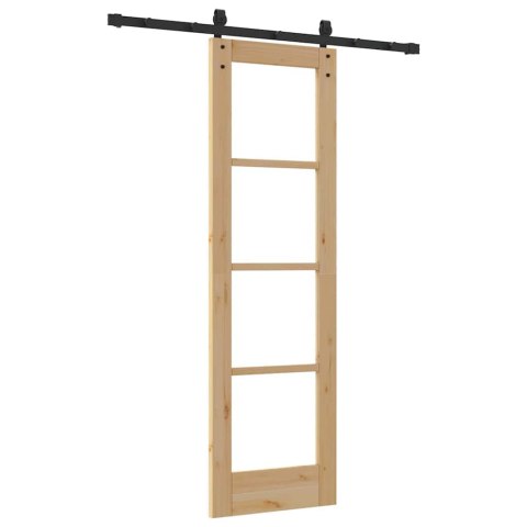 VidaXL Drzwi przesuwne ORKDAL Naturalny 61 x 198,5 cm
